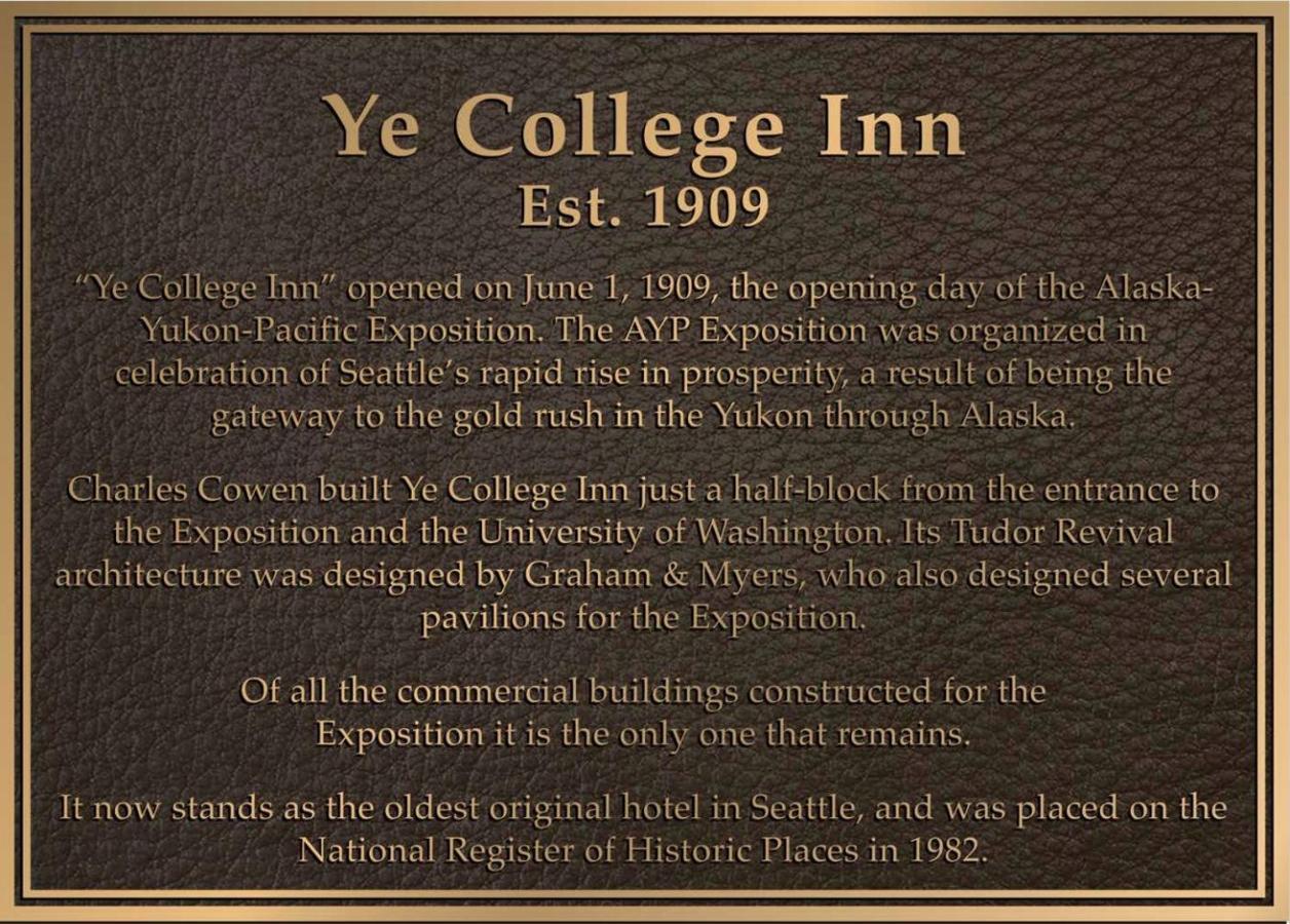 College Inn Hotel Seattle Exterior foto